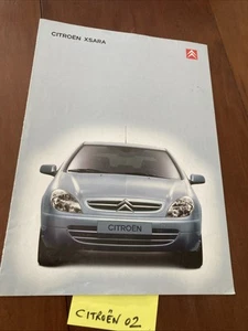 Citroën Xsara 2001 catalogue prospectus brochure publicité vintage - Imagen 1 de 3