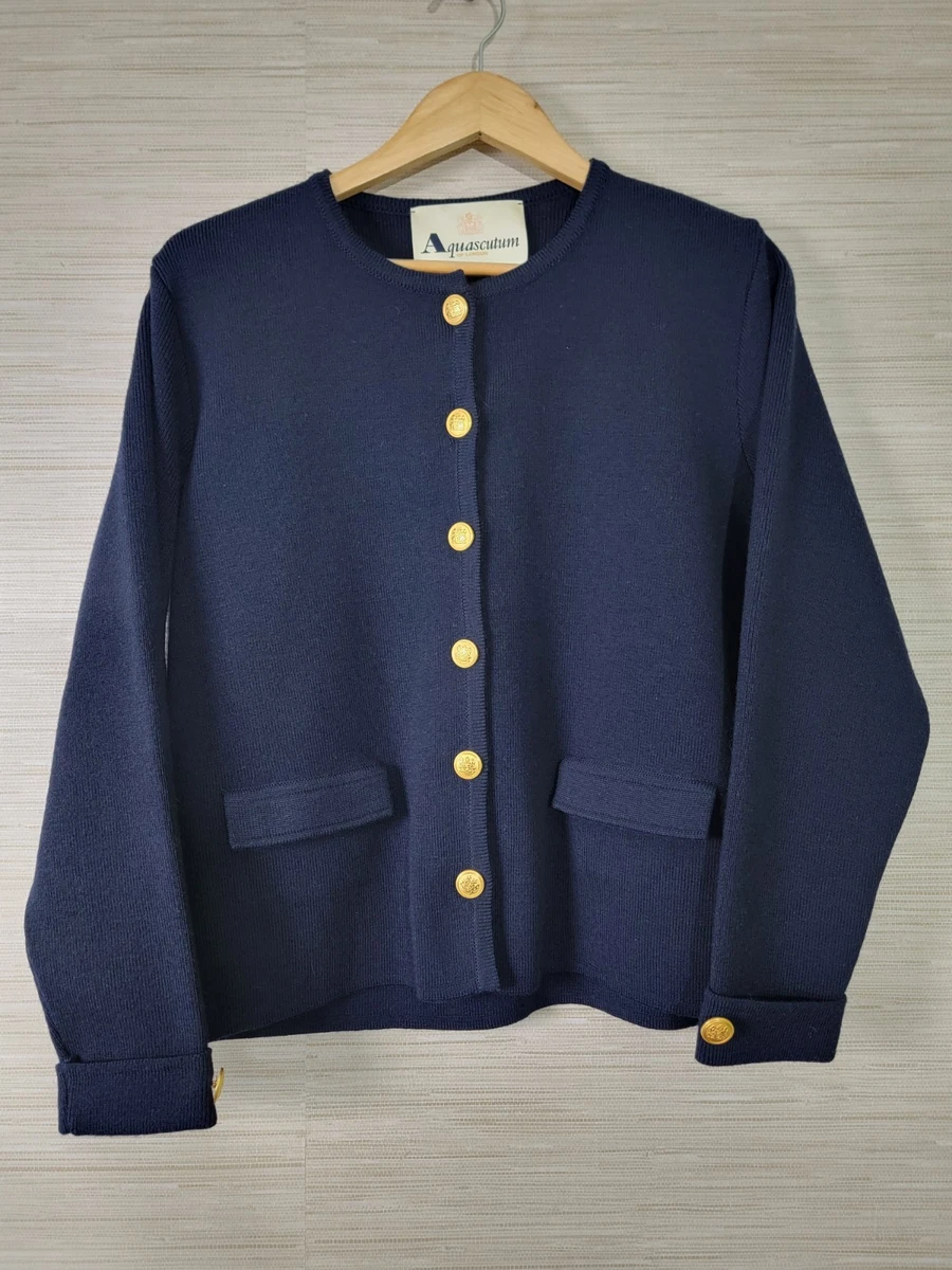 トップス 70s 80s Aquasqutum Cashmere Cardigan OG 70s 80s Aquasqutum Cashmere Cardigan OG Aquascutum Women's Jumpers