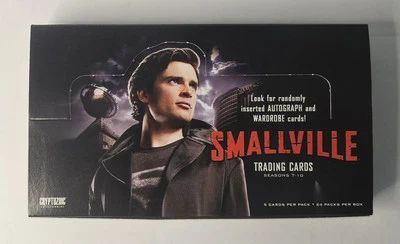 2012 Smallville Seasons 7-10 Trading Cards Base Set Wrappers Box Cryptozoic CW - Image 1 of 3