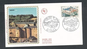 D440838 France Silk Cachet FDC Sedan Buildings Architecture - Picture 1 of 1