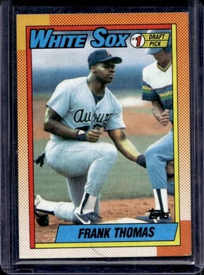 1990 Topps Frank Thomas Rookie RC #414b White Sox - Image 1 of 2
