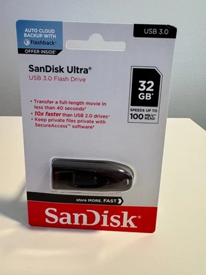 *NEW* Sandisk 32GB Ultra CZ48 USB 3.0 Flash Thumb Drive