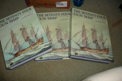 SEVENTY FOUR GUN SHIP Jean Boudriot Vol 1-3 Books 1986 DJ HC (3 books vol 1,2,3) - Image 1 of 4