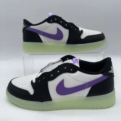 Nike Kid's Size 5.5 Air Jordan 1 Retro Low OG GS (HF0410 001) Sneaker Trainer - Image 1 of 4