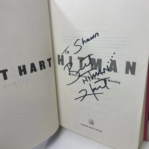 Bret The Hitman Hart SIGNED Hitman WWF WWE WCW 2008 First Edition Hardcover Auto - Bild 1 von 7