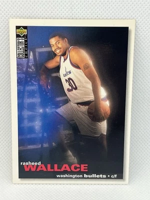 RASHEED WALLACE 95-96 Collector's Choice RC #239 Detroit Pistons Rookie - Image 1 of 2