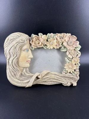 Marco de fotos 4x6 de resina floral de jardín dama diosa 2000 de colección  Foto 1 de 4