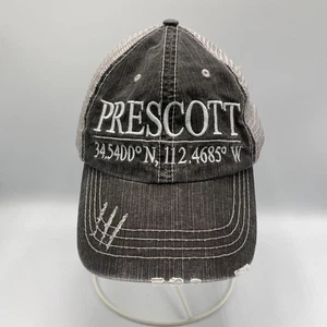 Prescott Arizona Adjustable Strapback Trucker Hat Cap Black - Picture 1 of 5