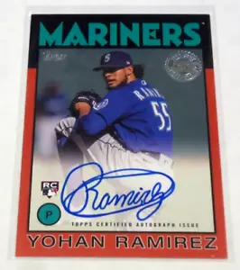2021 Topps Yohan Ramirez RC 1986 Topps Red Parallel Auto /25 - Picture 1 of 2