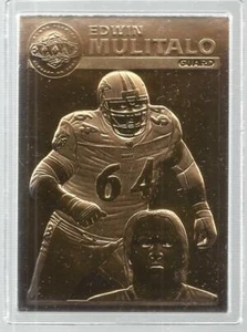 Edwin Mulitalo Danbury Mint Ravens Super Bowl XXXV 22kt Gold Edition CD #6 - Bild 1 von 1