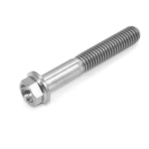m7 x 40 vite bullone esagonale flangia titanio gr5 passo filo x confezioni da 1,0 - Foto 1 di 2
