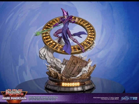 First 4 Figures Yu-Gi-Oh! Dark Magician Purple Definitive Edition Statue New! Cover