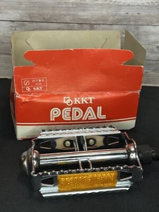 KKT Japan RT-E Rat Trap Pedal Reflectors Vintage 9/16 - 20 New in Box - Picture 1 of 8
