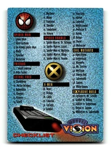 1996 Fleer Marvel Vision Embossed Trading Card Checklist #100 - Picture 1 of 5