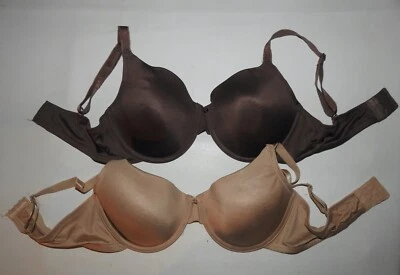 Lote de 2 38D JN84008 Jones New York Everyday Microfibra Camiseta Sujetador A Medida Usado en Excelente Condición Foto 1 de 4