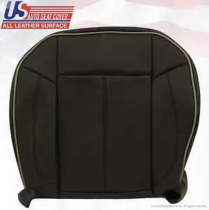 2006-2010 Hummer H3 Driver Side Bottom Replacement Leather Seat Cover Black - Picture 1 of 4
