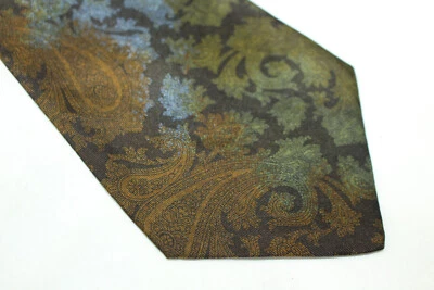 Gravata de seda TRUSSARDI feita na Itália F58261 - Imagem 1 de 4