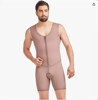 Men’s Comfort Post-Surgical Firm Compression Bodysuit Shaper Small used-size S - Image 1 of 2