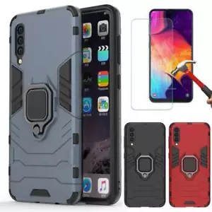 Custodia cavalletto magnetico per Samsung Galaxy A50 supporto auto + protezione schermo vetro - Foto 1 di 21