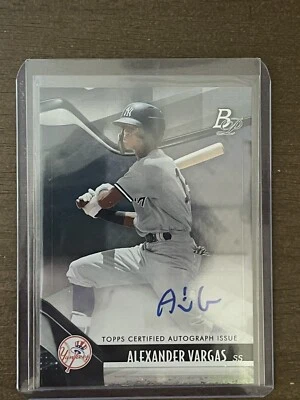 Alexander Vargas 2021 Bowman Platinum New York Yankees Auto - Image 1 of 4