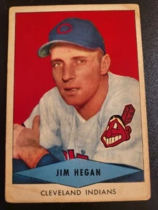 1954 Red Heart JIM HEGAN Cleveland Indians SP Baseball Card Fair - Picture 1 of 2