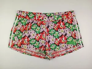Adidas X Marimekko Women's Size Large Floral Poppy Athletic Running Pacer Shorts - Picture 1 of 9