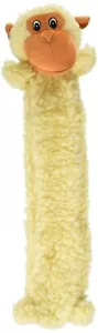 Petlou Natural Flat Fleece Monkey Stick Squeaker Dog & Puppy Toy, 17" - Picture 1 of 1
