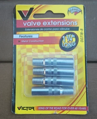 Extensiones de válvula metálica Victor Automotive 22-5-00718-8 1,25" de largo Foto 1 de 2
