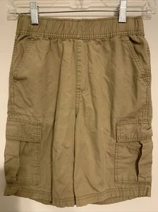 Children’s Place Khaki Elastic Adjustable Band Waist Cargo Shorts Size 10 - Picture 1 of 6