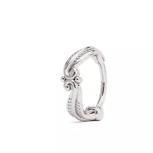 925 Sterling Silver Cartilage Earring Clicker, Boho Helix Hoop, Helix Piercing - Picture 1 of 5