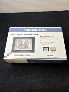 Pandigital 5.6-Inch Digital Photo Frame with 2 Interchangeable Frames w/ Remote - Picture 1 of 10