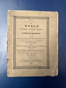 Seltenes Antiquariat "Die Welt auf den Kopf gestellt", 1822 - Bild 1 von 9