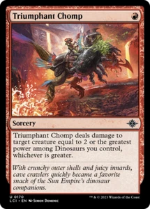 Triumphant Chomp (LCI 170) Near Mint Foil - MTG single - Picture 1 of 1