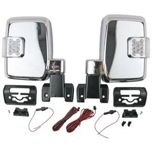Pair Chrome Electric Door Side Mirror w/ LED For Land Cruiser 70 1984-ON' - Bild 1 von 6