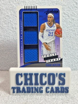 2021 Chronicles Draft Picks Isaiah Jackson RC Patch (Blue Foil) #ATT-IJ 66/99 - Image 1 of 2