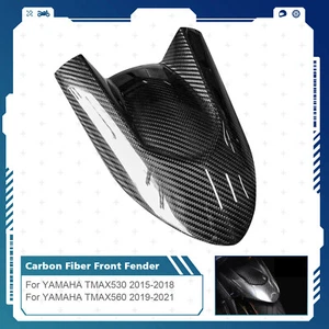 100% Carbon Fiber Front Mudguard Flap Splash Fender For Yamaha TMAX 530 TMAX 560 - Picture 1 of 12
