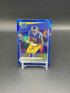 Van Jefferson 2020  Donruss Optic Blue Hyper Prizm Rookie RC #176 Rams Steelers - Picture 1 of 2