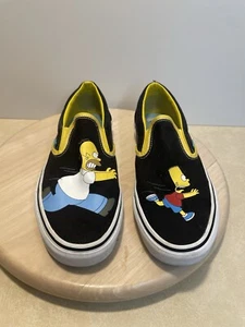 Vans Classic Slip-On The Simpson's Homer/Bart US Men's Size 8.5 Women’s Size 10 - Picture 1 of 7