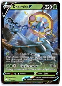 Dhelmise V 009/202 Ultra Raro - Espada y Escudo Base Pokemon Juego de Cartas Coleccionables - Casi Como Nuevo Casi Nuevo - Imagen 1 de 2