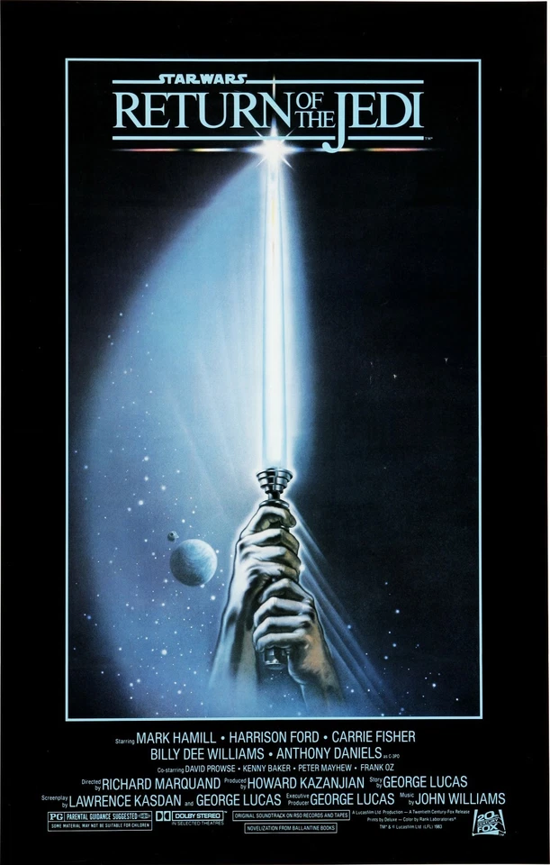 STAR WARS RETURN OF THE JEDI Episode VI 6 Movie Poster Empire Strikes Back - Image 1 of 1