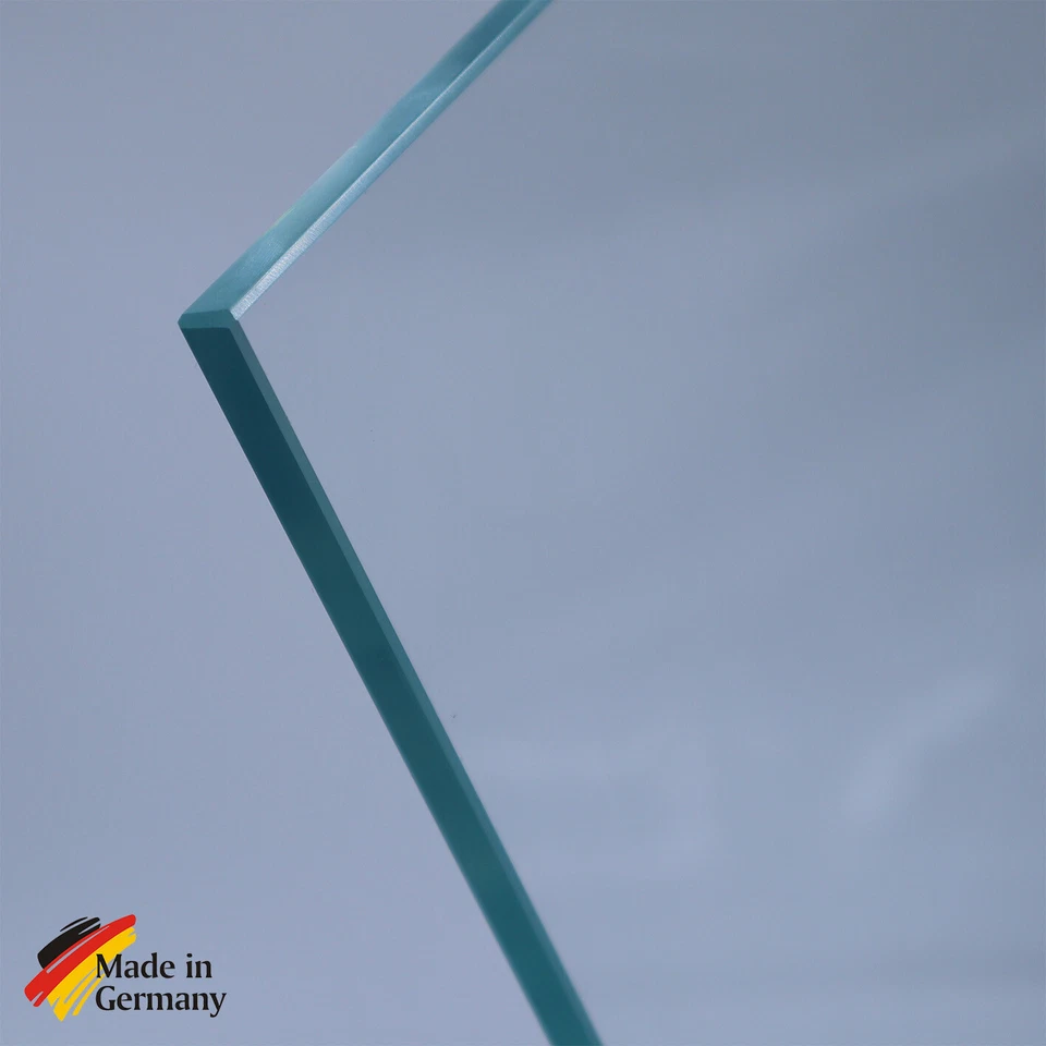 ESG Klarglas 4mm Stärke Geschliffen & Poliert Glas zuschnitt Glas nach Maß - Bild 1 von 1