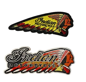 (2) Lot of Indian Motorcycles Rider Group Premium 3in Embroidered Iron-on Patch - Picture 1 of 6