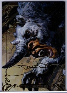 2018 Marvel Masterpieces Gold Foil #10 Rhino *M153