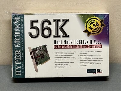 Vintage Amquest AM56HCFSP 56K PCI Modem Card - BRAND NEW SEALED! - Image 1 of 4