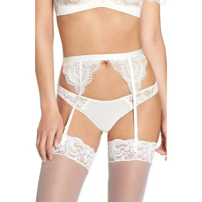 Maison Lejabi 272116 Women's Oui Garter Belt Ivory Size S - Image 1 of 3
