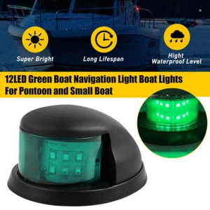 Boat Navigation Lights Green 12 LED Marine Navigation Light Boat Bow Light 12V - Bild 1 von 14