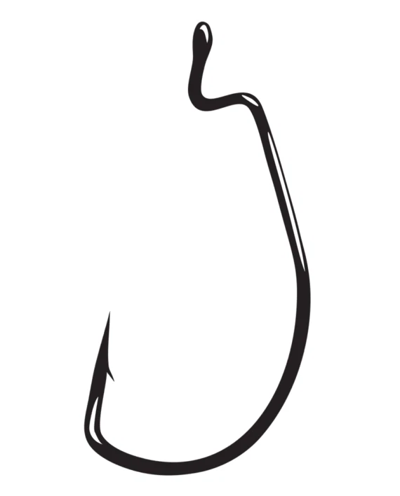 Gamakatsu Offset EWG Superline Worm Hook Bass Fishing Soft Plastic Bait Hook - Image 1 of 1