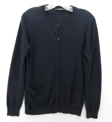 Max Mara Weekend Sweater Women Small Blue Cardigan Cashmere Wool Button Up Knit - Image 1 of 4