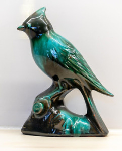 Vintage Canadian Blue Mountain Pottery Cardinal Cockatoo Parrot Bird>