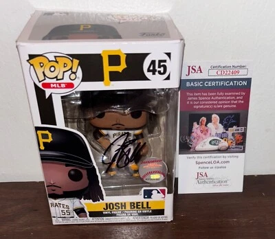 Funko Pop Firmado por Josh Bell Autografiado Piratas de Pittsburgh JSA N1 Foto 1 de 2